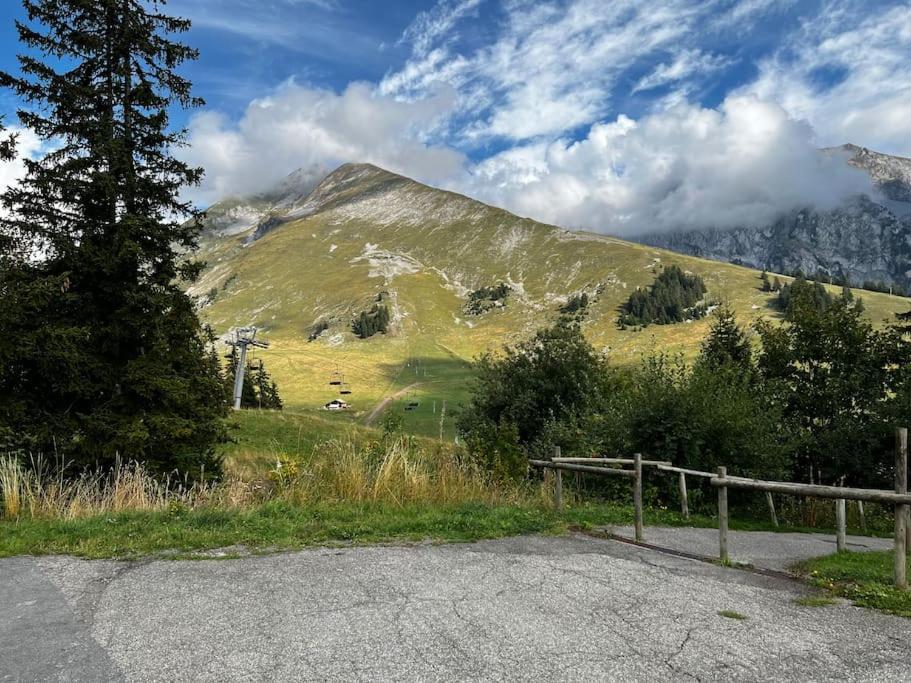 Appartement La Clusaz Avec Terrasse Sur Les Pistes De Ski 马尼戈 外观 照片